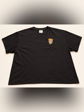 Octopied Mind Pizza Graphic T-Shirt Black 4X Snacks & Naps